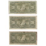 Bank of Canada 1937 $1 to $20 Banknote Lot $101 Face Value (21 Pieces)