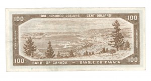 Bank of Canada 1954 $100 Devil's Face Banknote A/J BC-35c