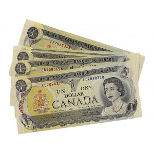 Bank of Canada 1973 $1 Banknotes Lot BC-46a (15 Pieces)