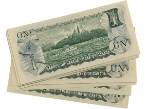 Bank of Canada 1973 $1 Banknotes Lot BC-46a (15 Pieces)