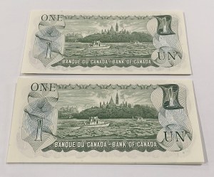 Bank of Canada 1973 $1 Banknotes Lot Two Sequences BC-46b (20 Pieces)