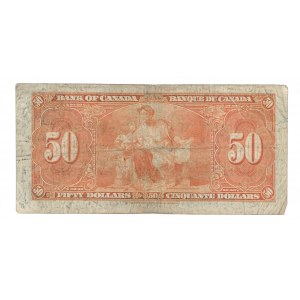 Bank of Canada 1937 $50 Banknote B/H BC-26b