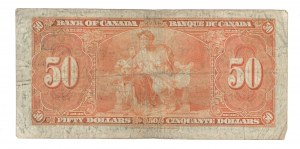 Bank of Canada 1937 $50 Banknote B/H BC-26b