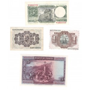 Spain Banco De Espana Banknote Lot (4 Pieces)