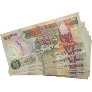Zambia 2003 1000 Kwacha 18 Consecutive Banknotes