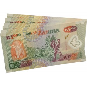 Zambia 2003 1000 Kwacha 18 Consecutive Banknotes