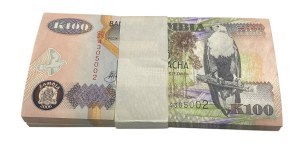 Zambia 2006 100 Kwacha Banknote Partial Bundle (94 Pieces)