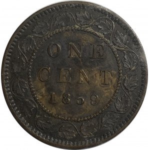 Canada 1859 Wide 9/8 1 Cent