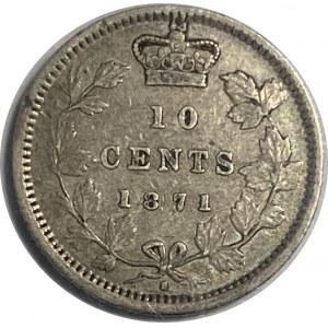 Canada 1871H 10 Cent