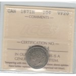Canada 1871H 10 Cent