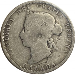 Canada 1880H Narrow 0 25 Cent