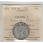 Canada 1880H Narrow 0 25 Cent