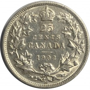 Canada 1902H 25 Cent
