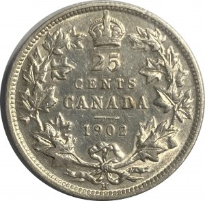 Canada 1902H 25 Cent