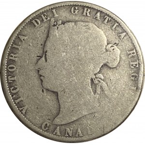 Canada 1872H Inverted A/V 50 Cent