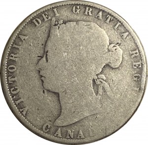 Canada 1872H Inverted A/V 50 Cent