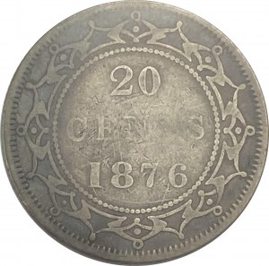 Canada Newfoundland 1876H 20 Cent