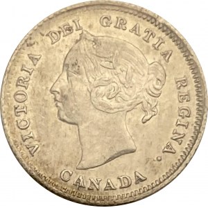Canada 1880H 5 Cent Obv. 3