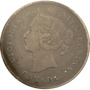 Canada 1880H 5 Cent Obv. 2