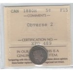 Canada 1880H 5 Cent Obv. 2
