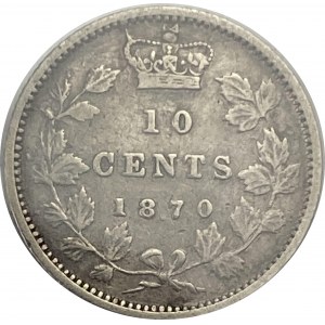 Canada 1870 10 Cent Wide 0