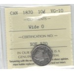 Canada 1870 10 Cent Wide 0
