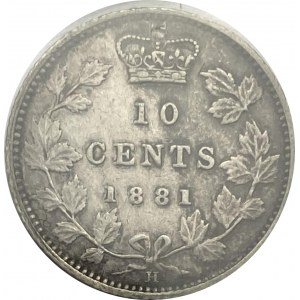 Canada 1881H 10 Cent Obv. 2