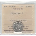 Canada 1881H 10 Cent Obv. 2