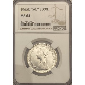 Italy 1966R 500 Lira