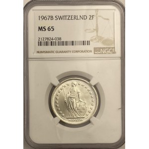Switzerland 1967B 2 Francs