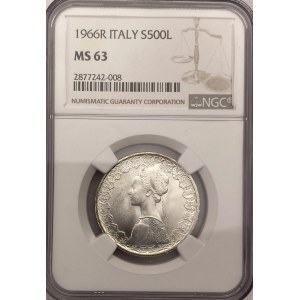 Italy 1966R 500 Lira