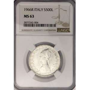 Italy 1966R 500 Lira