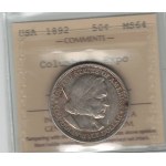 United States 1892 Half Dollar Columbian Expo