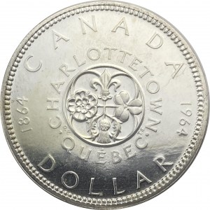 Canada 1964 Silver Dollar Missing Dot