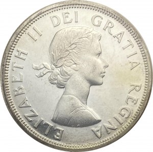 Canada 1964 Silver Dollar Missing Dot
