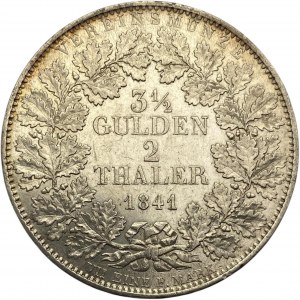 German States Baden 1841 2 Thaler 3 1/2 Gulden