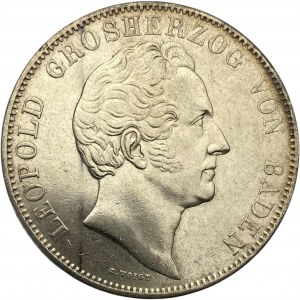 German States Baden 1841 2 Thaler 3 1/2 Gulden