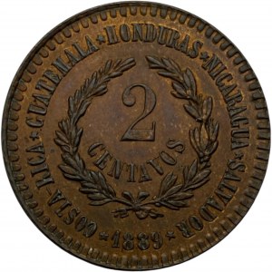 Central American Union 1889 2 Centavos Essai
