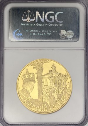 Canada 2002 Gold Plated Silver Dollar