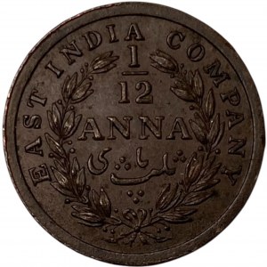 British India East India Company 1848 1/12 Anna