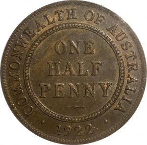 Australia 1922 1/2 Penny