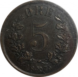 Norway 1875 5 Ore