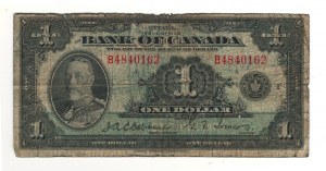 Bank of Canada 1935 $1 Banknote English BC-1b