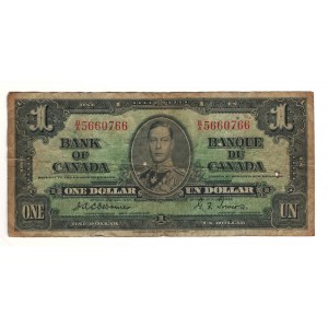Bank of Canada 1935 $1 Banknote Osborne BC-21a