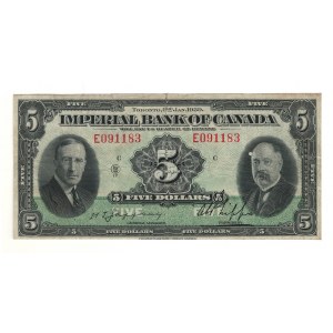 Canada Imperial Bank of Canada 1939 $5 Banknote 375-24-02