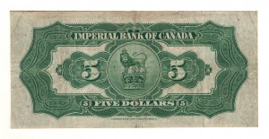 Canada Imperial Bank of Canada 1939 $5 Banknote 375-24-02