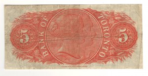 Canada Bank of Toronto 1937 $5 Banknote 715-24-04