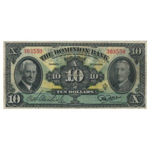 Canada The Dominion Bank 1938 $10 Banknote 220-28-04
