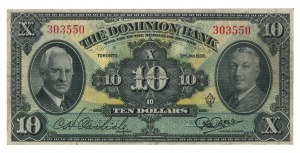Canada The Dominion Bank 1938 $10 Banknote 220-28-04