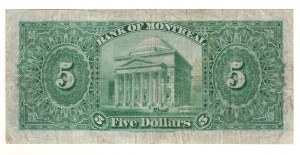 Canada Bank of Montreal 1931 $5 Banknote 505-58-02